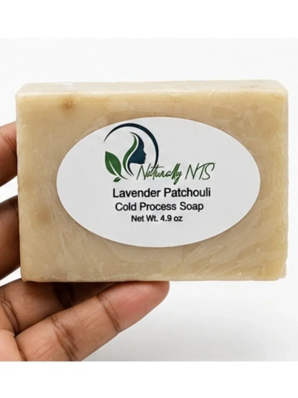 Naturally NTS Lavender Patchouli Cold Process Soap – 4.9 oz – Cream